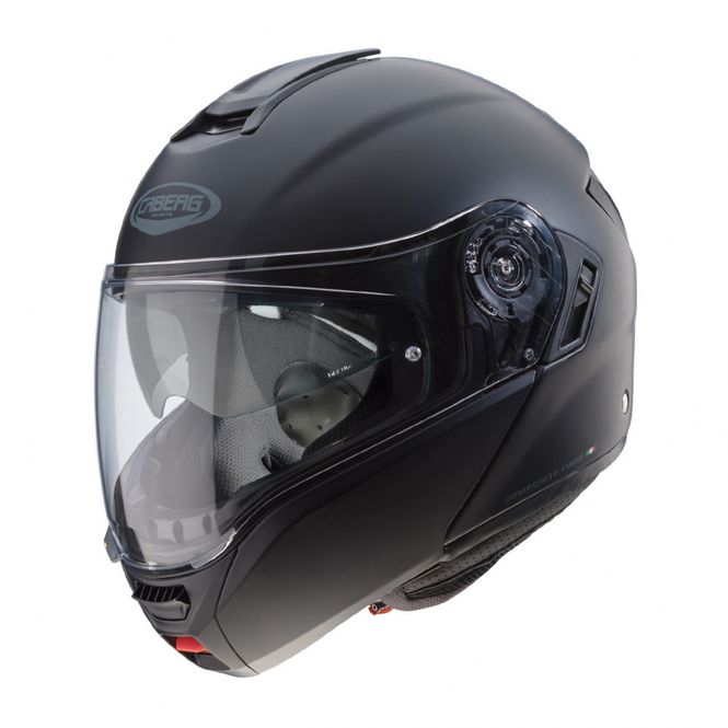 Hovedbilde  CABERG  LEVO X ÅPNINGS HJELM, MATTSORT,CARBON, KEVLAR, FIBERGLAS
