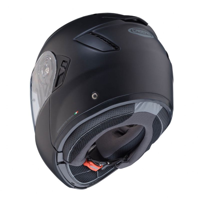  CABERG  LEVO X ÅPNINGS HJELM, MATTSORT,CARBON, KEVLAR, FIBERGLAS