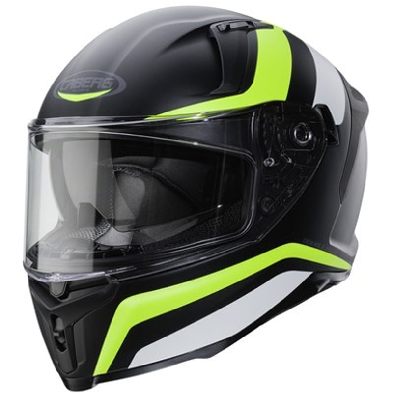  CABERG AVALON BLASTER HELHJELM MED SOLVISIR gul/sort/hvit